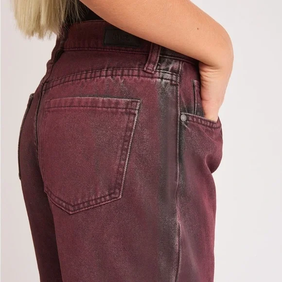 NWOT PTCL JEANS Mid Rise Overdye Non Stretch Straight Leg Jean Women’s SZ 27 - Picture 3 of 11